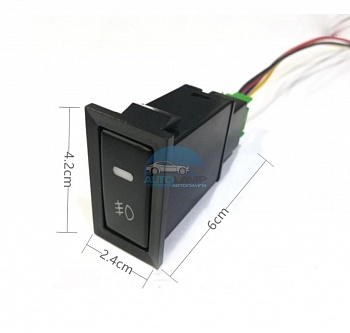 Кнопка ПТФ для Toyota с разъемом TS-08