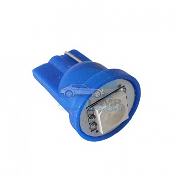 Светодиоды GL T10 б/ц 1 диод SMD5050, синие (габариты, панель приборов) Светодиоды GL T10 б/ц 1 диод SMD5050, синие (габариты, панель приборов)