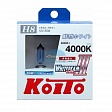 Автолампа KOITO H8 12V 35W (70W) Whitebeam III 4000K - 2шт (P0758W)