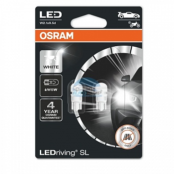 Светодиодная лампа LED OSRAM T10 w5w  6000K (2825DWP-02B)