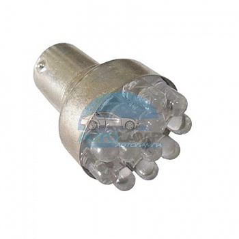 Светодиоды GL T25 BA15S, одноконтактные, 12 диодов, белые (стоп-сигнал, задний ход) Светодиоды GL T25 BA15S, одноконтактные, 12 диодов, белые (стоп-сигнал, задний ход)