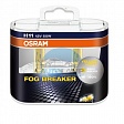 Автолампа OSRAM H11 12V 55W PK22s  Fog Breaker (64211FBR), EUROBOX-2шт