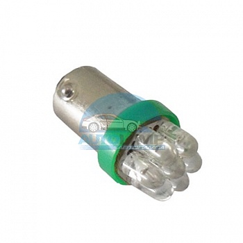 Светодиоды GL T8 BA9S 7 диодов зеленые (панель приборов) Светодиоды GL T8 BA9S 7 диодов зеленые (панель приборов)