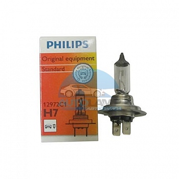 Автолампа PHILIPS H7 12V 55W P26d (12972C1) Автолампа PHILIPS H7 12V 55W P26d (12972C1)