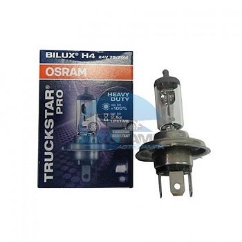 Автолампа OSRAM H4 24V 75/70W P43t +100% Truckstar Pro(64196 TSP) Автолампа OSRAM H4 24V 75/70W P43t +100% Truckstar Pro(64196 TSP)