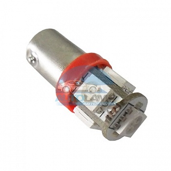 Светодиоды GL T8.5 BA9S 5 диодов SMD5050, красные (панель приборов) Светодиоды GL T8.5 BA9S 5 диодов SMD5050, красные (панель приборов)