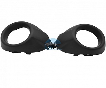 Рамки ПТФ для Ford Focus 3 2011-2015 черные, комплект 2 шт. Рамки ПТФ для Ford Focus 3 2011-2015 черные, комплект 2 шт.