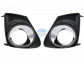 Рамки ПТФ для Toyota Corolla 150 2010-2013 хром, комплект 2 шт. Рамки ПТФ для Toyota Corolla 150 2010-2013 хром, комплект 2 шт.