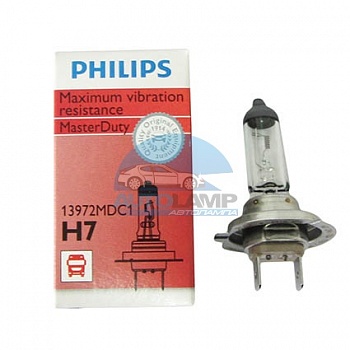 Автолампа PHILIPS H7 24V 70W P26d Master Duty (13972MD)