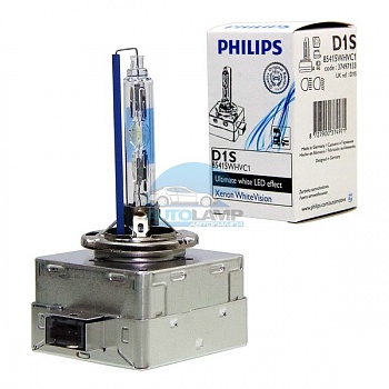 Ксеноновая лампа PHILIPS D1S XENON WHITE VISION 6000K (85415WHVC1) Ксеноновая лампа PHILIPS D1S XENON WHITE VISION 6000K (85415WHVC1)