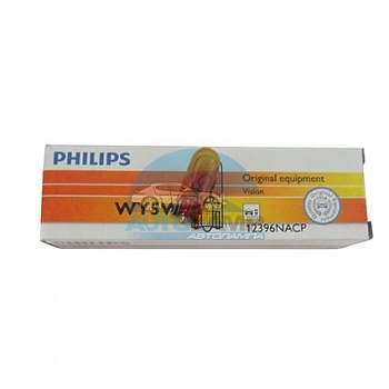 Автолампа PHILIPS WY5W 12V 5W б/ц (12396NACP)