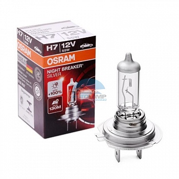 Автолампа OSRAM H7 12V 55W PX26d +100% Night Breaker Silver (64210NBS) Автолампа OSRAM H7 12V 55W PX26d +100% Night Breaker Silver (64210NBS)