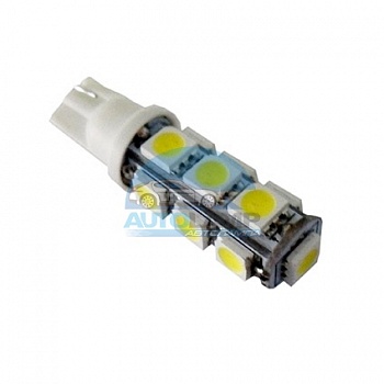 Светодиоды GL T10 б/ц 13 диодов SMD5050, белые (габариты, панель приборов) Светодиоды GL T10 б/ц 13 диодов SMD5050, белые (габариты, панель приборов)