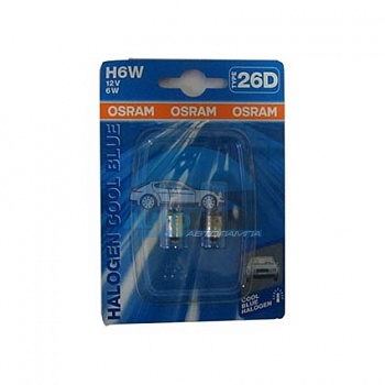 Автолампа OSRAM H6W 12V 6W BAX9s Cool Blue, на блистере 2шт. (64132CB-OB2) Автолампа OSRAM H6W 12V 6W BAX9s Cool Blue, на блистере 2шт. (64132CB-OB2)