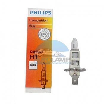 Автолампа PHILIPS H1 12V 100W Rally (12454RAC)