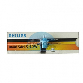 Автолампа PHILIPS W1,2w 12V 1,2W BAX 8,5d/1,5 синий патрон (12603CP) Автолампа PHILIPS W1,2w 12V 1,2W BAX 8,5d/1,5 синий патрон (12603CP)
