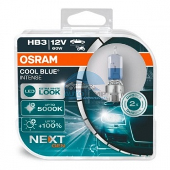Автолампа OSRAM HB3 12V 60W P20d Cool Blue Intense Next Generation (9005CBN), EUROBOX-2шт Автолампа OSRAM HB3 12V 60W P20d Cool Blue Intense Next Generation (9005CBN), EUROBOX-2шт