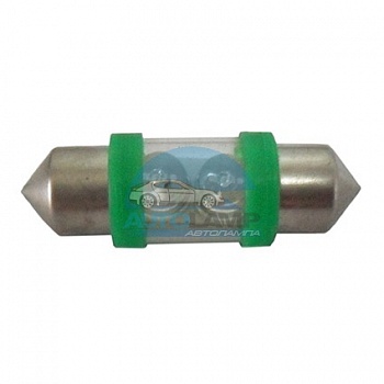 Светодиоды GL T10*31mm, 2 диода, зеленые (салонная) Светодиоды GL T10*31mm, 2 диода, зеленые (салонная)