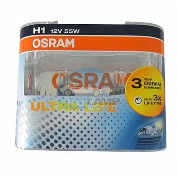 Автолампа OSRAM H1 12V 55W P14,5s Ultra Life Time (64150ULT), EUROBOX-2шт Автолампа OSRAM H1 12V 55W P14,5s Ultra Life Time (64150ULT), EUROBOX-2шт