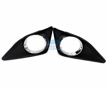 Рамки ПТФ для Toyota Corolla 150 2006-2010 Хром комплект 2 шт. Рамки ПТФ для Toyota Corolla 150 2006-2010 Хром комплект 2 шт.