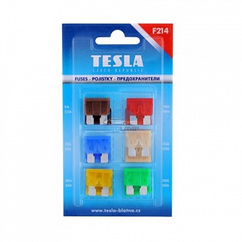 F214 набор предохранителей TESLA F214000000 12 шт. в Екатеринбурге - AUTOLAMP F214 набор предохранителей TESLA F214000000 12 шт.