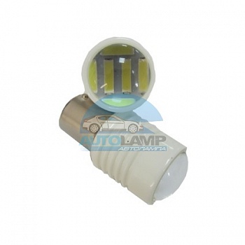 Светодиоды GL T25 BA15S одноконтактные, 6 SMD7020 12-24V с линзой ,белые (стоп-сигнал, задний ход) Светодиоды GL T25 BA15S одноконтактные, 6 SMD7020 12-24V с линзой ,белые (стоп-сигнал, задний ход)