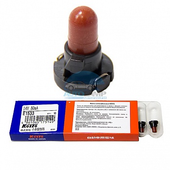 Автолампа KOITO T4.2 14V 80mA красная пластик. цоколь (E1533) Автолампа KOITO T4.2 14V 80mA красная пластик. цоколь (E1533)