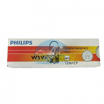 Автолампа PHILIPS W5w 12V 5W б/ц (12961CP)