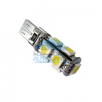 Светодиоды GL T10 б/ц 9 диодов SMD5050 Canbus (с обманкой), белые (габариты, панель приборов) Светодиоды GL T10 б/ц 9 диодов SMD5050 Canbus (с обманкой), белые (габариты, панель приборов)