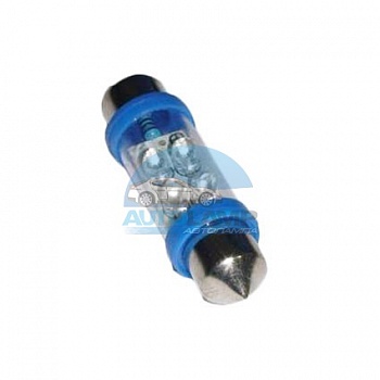 Светодиоды GL T10*36mm, 4 диода, синие (салонная)