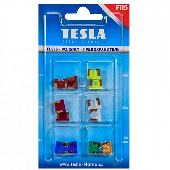 F115 набор предохранителей TESLA F115000000 Low Profile MINI 12 шт. в Екатеринбурге - AUTOLAMP F115 набор предохранителей TESLA F115000000 Low Profile MINI 12 шт.
