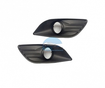 Рамки ПТФ для Ford Focus 2 рестайлинг 2008-2011, комплект 2 шт. Рамки ПТФ для Ford Focus 2 рестайлинг 2008-2011, комплект 2 шт.