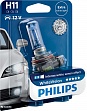 Автолампа PHILIPS H11 12V 55W White Vision (12362WHVB1), на блистере