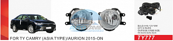 Противотуманные фары ADL/DLAA TY777 (Toyota AURION 2015г-on), провода, кнопка