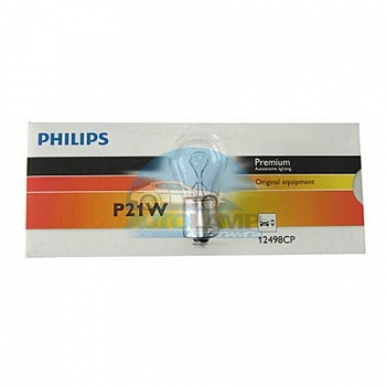 Автолампа PHILIPS P21w 12V 21W BA15S (12498CP)