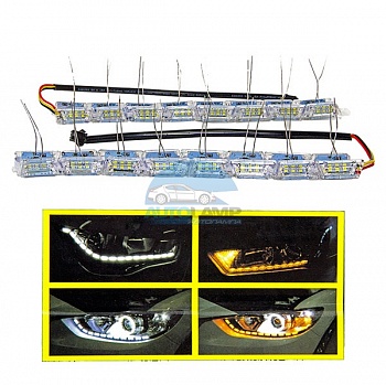 Гибкие дневные ходовые огни 12v A4 69cm (бегающий поворот) Гибкие дневные ходовые огни 12v A4 69cm (бегающий поворот)